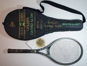 NOS DUNLOP MAX 200G GOLDEN GRAND SLAM OLYMPICS GRAF SCARCE TENNIS COLLECTIBLE