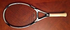 WILSON k FACTOR (k) THREE 3 OVERSIZE STRUNG TENNIS RACQUET  4 5/8 and Cover