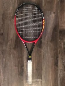 Wilson Hyper Pro Staff 6.1 95 sq inch Head 18 X 20 Tennis Racket 4 1/2 Strung
