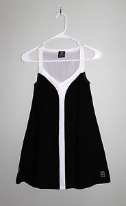 Nike Tennis Dress Women's Size S (4-6) Black White Ball Pockets Undershorts