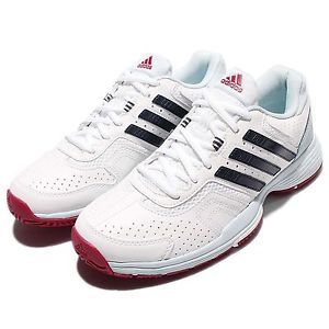 adidas Barricade Court 2 W II White Navy Blue Women Tennis Shoes Sneakers AQ2389