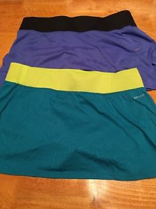 Lot of 2 Women's Nike Dri-Fit Tennis Running Skirt/Skort/Shorts  SZ L