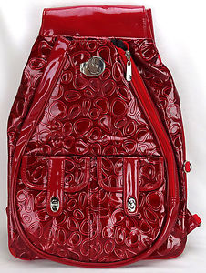 Original Whak Sak Tennis Bag  Little Red Corvette White Strap