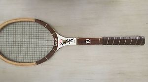 Wilson Billy Jean King Tennis Racquet Autographed Bobby Riggs Emerson Stockton
