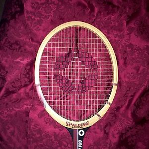 NEW VTG SPALDING Challenge Cup Pro Tennis Racquet, Oversize Bow, 4 3/8. EXC++