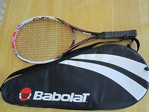 PRINCE EXO3 HYBRID RED 102 MIDPLUS TENNIS RACKET GRIP 0 (4") WITH RACQUET COVER