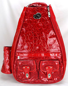 Original Whak Sak Tennis Bag Little Red Corvette - Black Strap