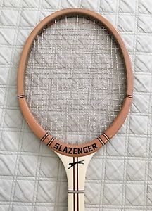 VINTAGE 50's SLAZENGER DEMON WOOD TENNIS RACKET EXCELLENT MADE IN ENGLAND