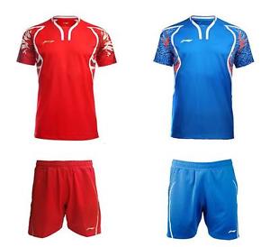 2016 Rio Olympics Li Ning men's Tops tennis Badminton clothing T-shirt + shorts