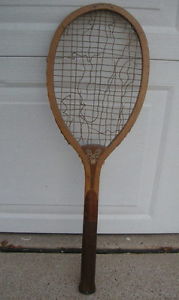 Antique Tennis Racquet. E. KENT. Pawtucket, RI. 1920's. BUCKEYE model. Gut. NoR