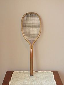 Antique Wood Tennis Racquet - Primitive - Man Cave