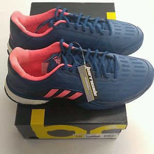 New! Adidas Barricade Boost Navy/Pink Men's Size 10 Tennis Shoe