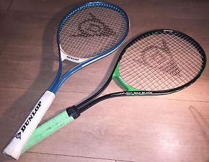 X2 Dunlop Tennis Racquet\Racket The MAX BLACK Grip- L3 L4 3\8" & L2 L4 1\4"
