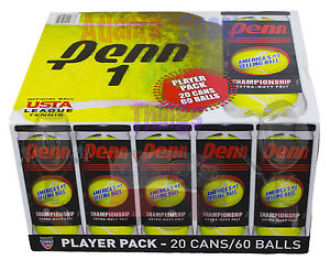 Penn Player Pack Tennis Balls (20 Cans/60 Balls)