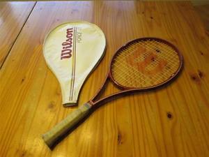 Wilson PWS Force 110 Graphite Composite 4-1/2 tennis racket racquet with case
