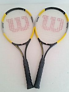 Wilson Soft Shock Tennis Racquet (X2) - Titanium Matchpoint 27" x 11"