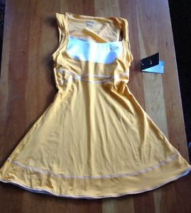Nike Tennis Dress NWT Golden Yellow Orange Dri-fit XS