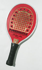 POWERPADDLE  Brian Lee racquet VENICE CA. Paddle Tennis Power Paddle SPORTS Red
