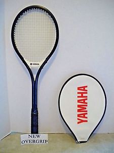Yamaha YFG 30 Black Tennis Racquet Racket 4 5/8 - NEW OVERGRIP + Cover