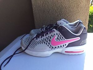 Nike Air Max Cage Tennis Shoes purple/pink/grey, Womens 11, 554874-565