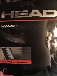 Head Hawk Tennis String 17g - 1.25mm White (4 sets)