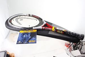 HEAD TITANIUM MESH TI CARBON 9000 Extralong 4 3/8-3 w/Cover  Tennis Racquet NEW