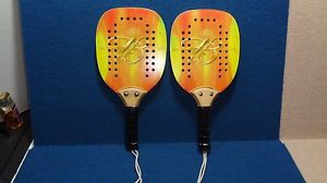 Pair of Pickleball Paddles - Budweiser Logo with carry bag