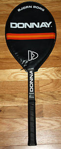 Vintage DONNAY Bjorn Borg Allwood Tennis Racquet w/ Cover