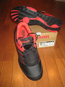 Wilson Mens Tour Construkt Tennis Shoes - Black/Red - WRS3156900 - Brand New!