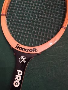 Vintage 1980 Bancroft Pro Select laminated wooden Racquet