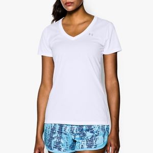 Under Armour camiseta Tech Cuello En V Damas blanco 1255839