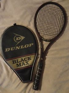 #1 Dunlop Black Max Graphite/Glass Tennis Racket Grip ~4 3/8 GD!