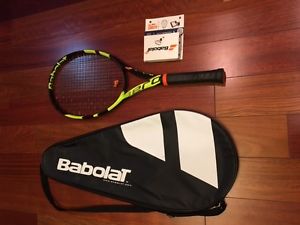 Babolat PLAY Pure Aero 4 3/8 - Strung with Babolat RPM Blast 17 @ 54 lbs.