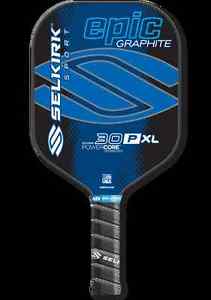 New Selkirk Epic 30P Polymer Graphite Pickleball Paddles  Blue with warranty