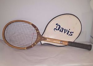 TAD Davis Imperial Tennis Racket with Cover in Very Good Condition 1970s raquet