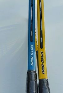NEW 2 Sharper Image SPEEDMINTON Rackets Racquet Badminton SPEED BIRD SPEEDBIRD