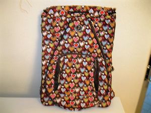 Original Whak Sak Draw String With Hearts Backpack NWOT