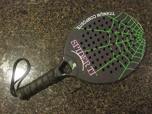 Platform Padel Beach Paddle Tennis Raquet Spider TI Titanium Composite 380g