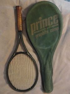 RARE! Prince Graphite Comp Series 90 Tennis Racket Grip 4 3/8 VG!
