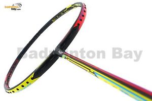 Fleet Duo Tech 11 Yellow Orange (4U) Badminton Racket Free Stringing PU Grip