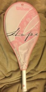WILSON PINK HOPE TENNIS RAQUET RACKET BREAST CANCER SERIES with Cover