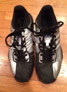 Adidas Jr Barricade Shoes Team silver Junior Tennis youth 5 1/2 black