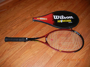 Wilson Pro 110 Aerodynamic Advantage High Beam Series Tennis Racket  w /Cover