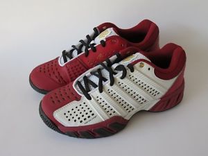 K-Swiss Junior Varsity Tennis Shoes Size 5.5 Bigshot Light 2.5 White Red Black