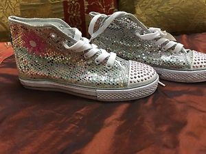 Expresión Abbigail Woman Tennis Sniker Silver Size 5  New S,Silver Decoration
