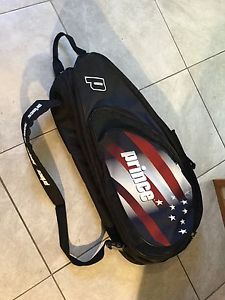 Prince Multi Racket Tennis Bag w/ Shoulder Strap Holds 6-8 Racquets Good