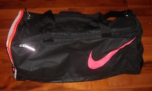 New Nike Court Tech1 Duffel Bag Black / Metallic Silver / Hot Lava