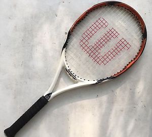 Wilson K Factor Karophite Black Six One 26 Junior 4" L0 Grip Tennis Racquet