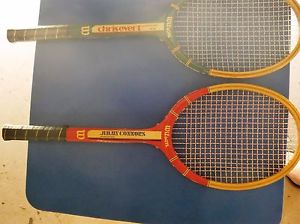 2 Wilson Tennis Racquets American Star Wheaties Connors Evert Wood
