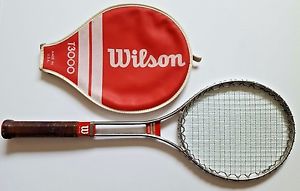 VINTAGE Wilson T3000 Metal Tennis Racket with Matching T3000 Cover